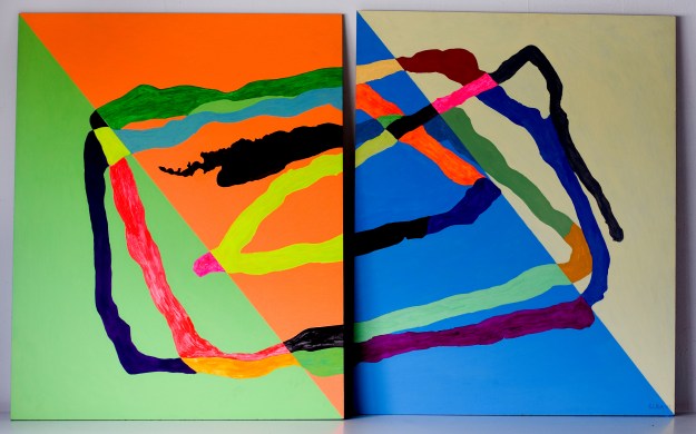 Acrílico sobre tabla 100 x 120 + 100 x 120 cm 2010