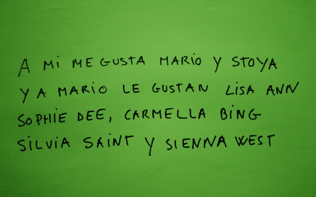 I like Mario and Stoya and Mario likes Lisa Ann Sohpie Dee, Carmella Bing Silvia Saint y Sienna West