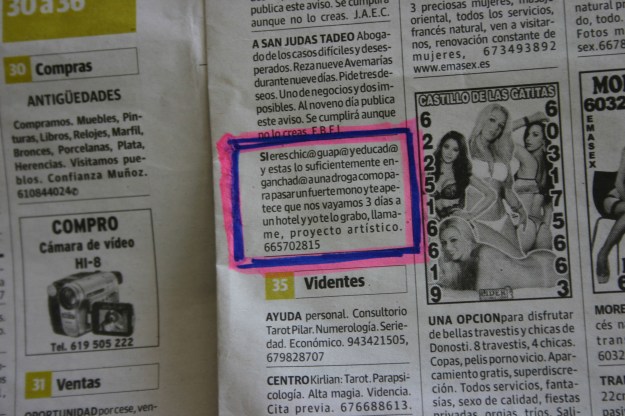 ANUNCIO EN EL PERIÓDICO  2014