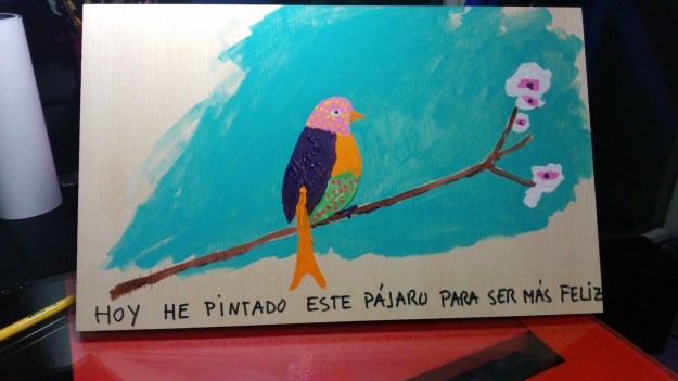 hoy he pintado este pájaro