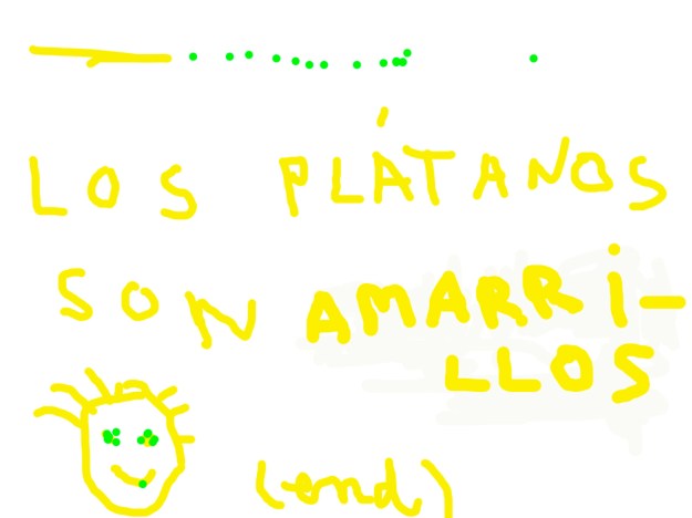 los plátanos son amarillos